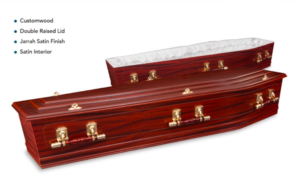 jarrah wood coffin