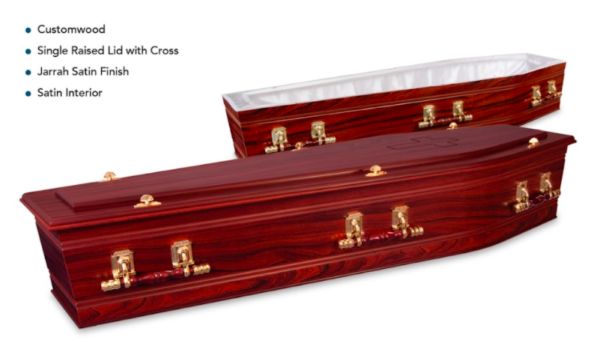 norwood jarrah catholic coffin